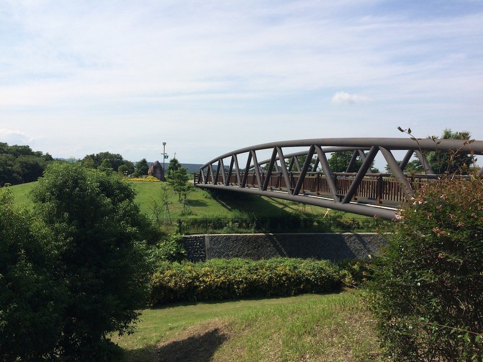三川公園　さくら橋