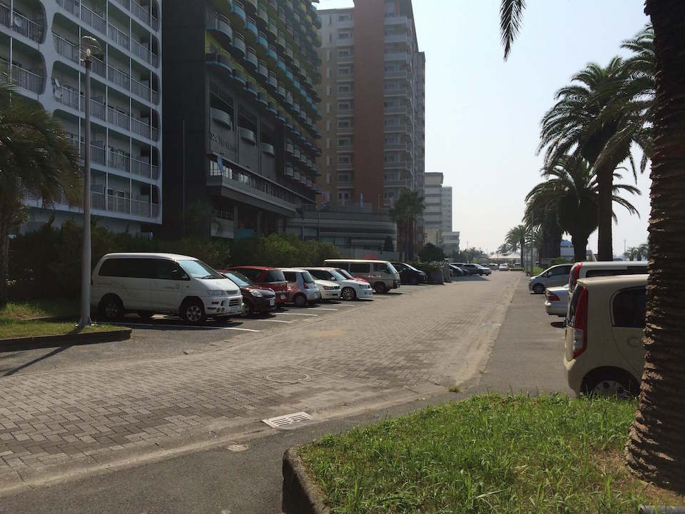 弁天島の駐車場