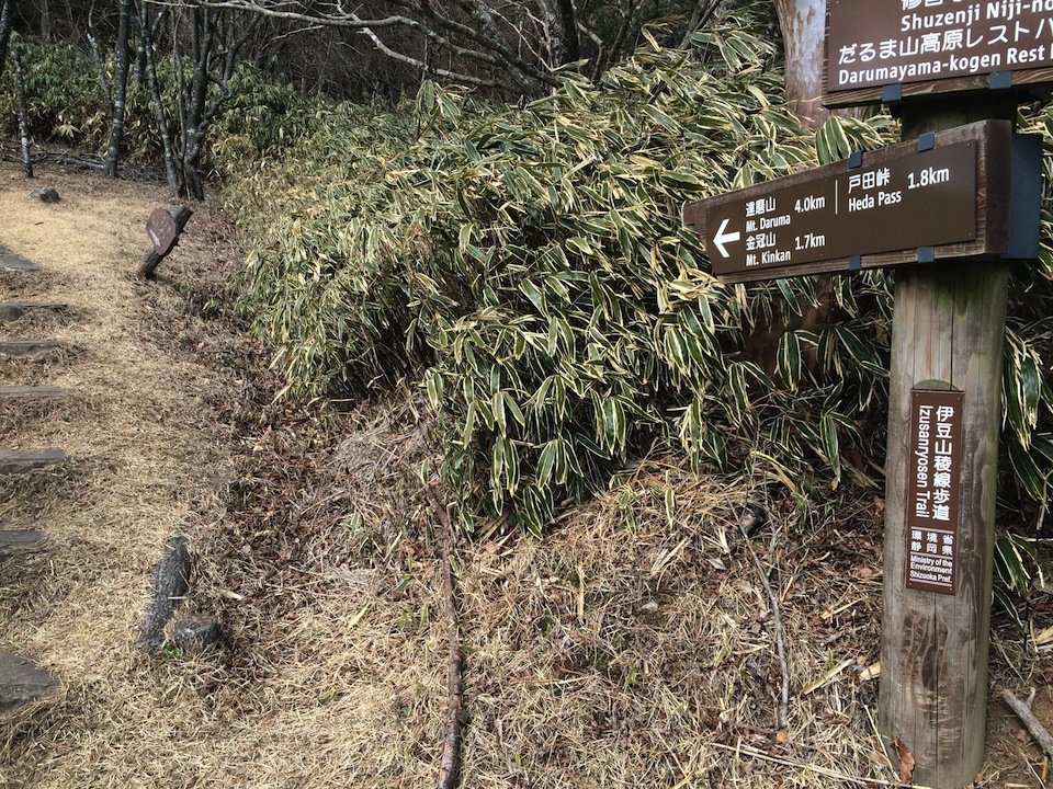 達磨山ハイキングコース入口