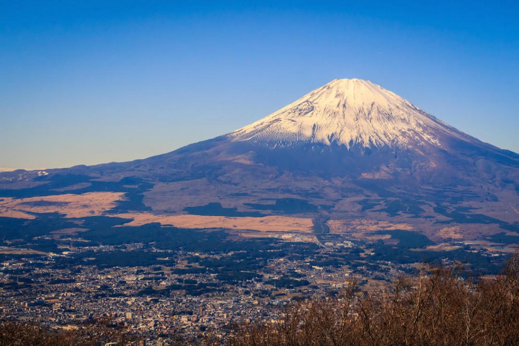 金時山から見た富士山